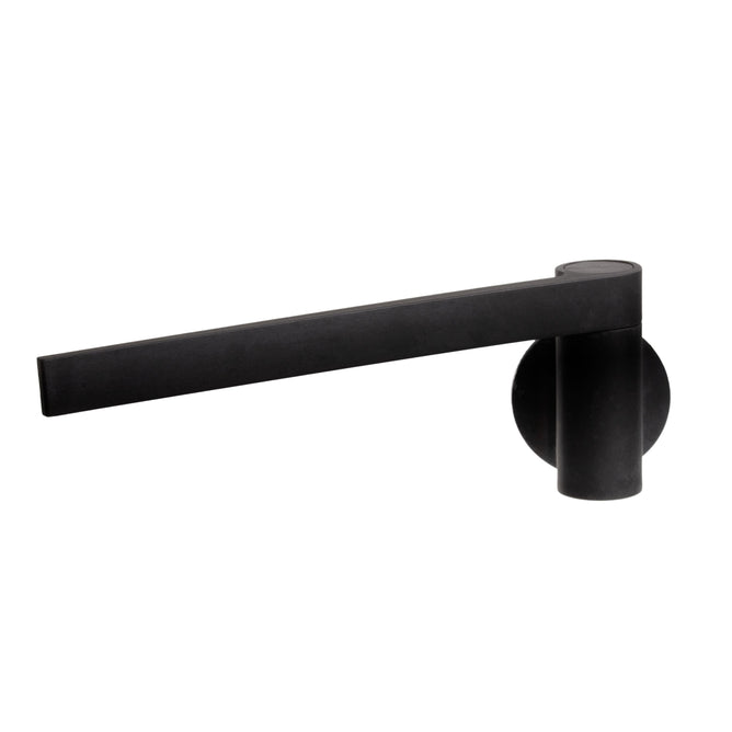 The Magnetic Dishcloth Holder by HAPPY SiNKS features a sleek, modern design with a biocomposite build and cylindrical elements, set against a plain white background.