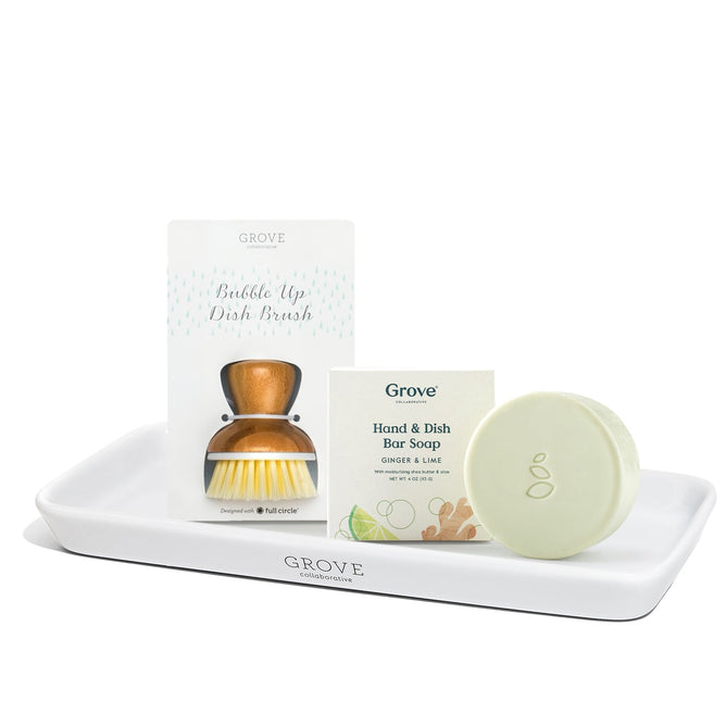 Solid Dish Soap Sinkside Set